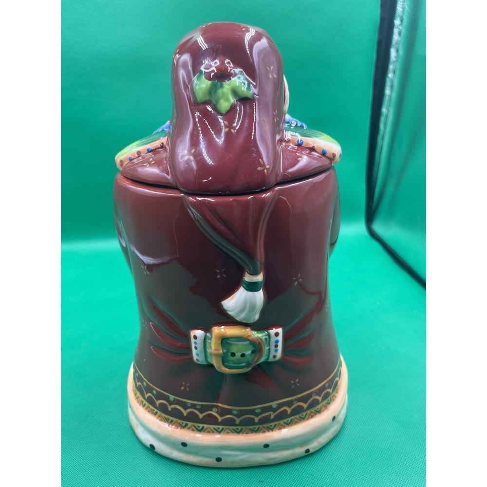 Santa Cookie Jar Christmas Cookies Old World Santa Claus Handmade for Nonni's - Picture 2 of 5